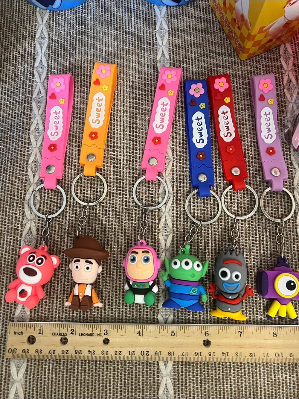 6 NEW Character Keychains/Bag charms